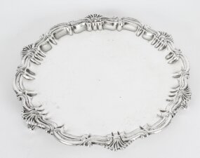 Antique George III Old Shefield Silver Plated Salver 18th Century
