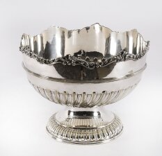 Antique Victorian Silver Plated Wine Champagne Cooler W Briggs Sheffield 19th C