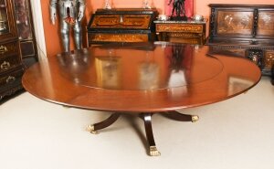 Vintage 7ft4 & 34 Diameter Jupe Dining Table by William Tillman 20th C