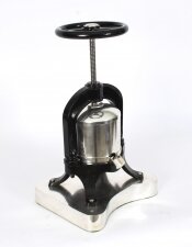 Antique Rare French Silver plated Duck Press 20th Century