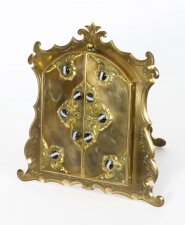 Antique Ormolu & Agate Mounted Easel Photo Frame 19th Century