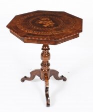 Antique Italian Sorrento Occasional Table 19th C