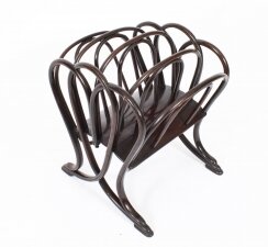 Antique Viennese Thonet Bentwood Canterbury Magazine Rack C1910