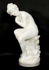 Antique Italian Alabaster Sculpture of a Naked Maiden 19th Century | Ref. no. A3143 | Regent Antiques