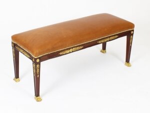 Antique  Decorative Ormolu Mounted French Empire Duet Stool C1830 | Ref. no. A3152 | Regent Antiques