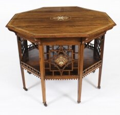 Antique Large 3ft 6 Gonçalo Alves Occasional Side Centre Table 19th C