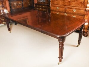 Antique 9ft Regency Flame Mahogany Extending Dining Table C1820 19th C | Ref. no. A3187 | Regent Antiques