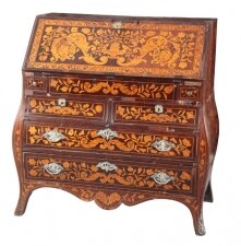Antique Dutch Burr Walnut Floral Marquetry Bureau c.1780 | Ref. no. A3191 | Regent Antiques