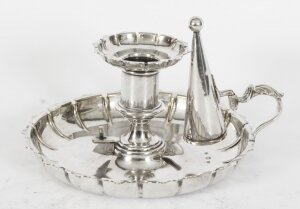 Antique Victorian Silver Plated Chamber stick Elkington19th Century