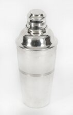 Antique Art Deco Silver Plated Cocktail Shaker Burton & Waters C1920 20th C