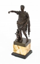 Antique Grand Tour Bronze Emperor Augustus of Prima Porta Circa 1860
