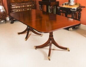 Vintage 7ft Regency Revival Dining Table William Tillman Circa 1975