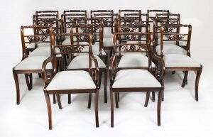 Vintage Set 20 English Regency Revival Rope Back Dining Chairs 20th C | Ref. no. A3336a | Regent Antiques