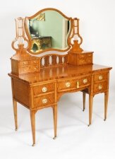 Antique Inlaid Satinwood Dressing Table Maple & Co 19th C