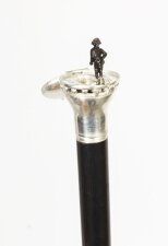 Antique Napoleon Bonaparte Silver Walking Stick Cane C1840 19th Century | Ref. no. A3366 | Regent Antiques