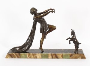Antique Art Deco Bronze  Toga Dancer by Emile Carlier Circa 1920 | Ref. no. A3385 | Regent Antiques