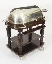 Vintage Rare Silver Plated Roast Beef Trolley Mid Century 20th C