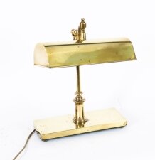 Antique Art Deco Artuculated Brass  Bankers Lamp Desk Lamp  Circa 1920 | Ref. no. A3476 | Regent Antiques