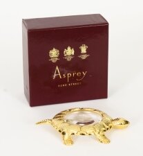Antique Ormolu Mounted Magnifying Glass by Asprey 20th Century