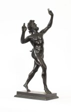 Antique Large Bronze of Pan Dancing Musee de Naple,Circa 1870 19th C