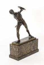Antique French Grand Tour Ormolu Bronze Model of Borghese Gladiator 19thC