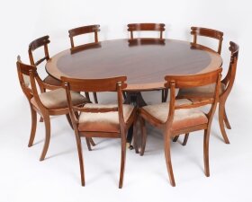 Vintage Circular Dining Table & 8 Chairs by William Tillman 20th C | Ref. no. A3561 | Regent Antiques