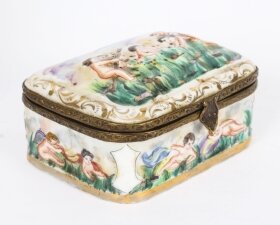 Antique Italian Capodimonte Porcelain Table 19th C