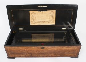 Antique Swiss 10 Air Musical Box Langdorff & Fils 19th C