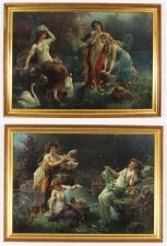 Antique Pair Art Nouveau Pears Prints Gilded Frames 19th C | Ref. no. A3675 | Regent Antiques