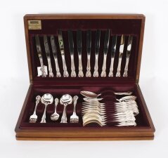 Vintage Canteen x 6 Silver Plated Cutlery Set Unused 20th Century