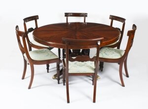 Antique George IV Dining Table & 6 chairs C1820 19th C