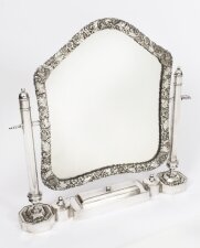 Antique Large Victorian Silver Plated Dressing Table Mirror 19th Century | Ref. no. A3813 | Regent Antiques