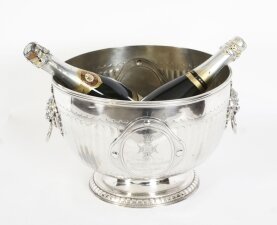 Antique & 34 1st Lancashire Rifle& 34 Silver Plated Wine Cooler Elkington 19th C