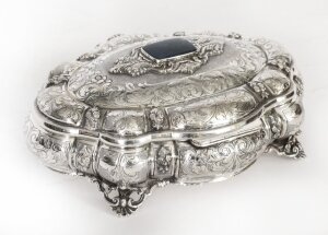 Vintage Florence Sterling Silver Casket by Franco Teghini 20th C