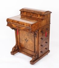Antique Victorian Burr Walnut  & Inlaid Pop Up Davenport Desk  19th C | Ref. no. A3871 | Regent Antiques