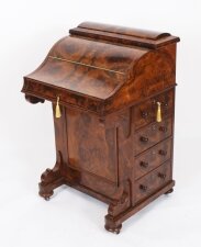Antique Burr Walnut Pop Up Davenport Desk c.1860 19th Century | Ref. no. A3902 | Regent Antiques