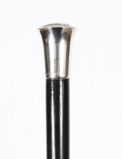 Vintage English Sterling  Silver Walking Stick Cane dated 1984  91cm/36 inches | Ref. no. A3927b | Regent Antiques