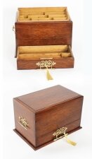 Antique Edwardian Oak stationery cabinet C1900