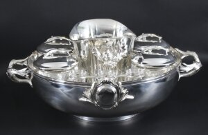 Vintage Silver Plated Caviar & Champagne Cooler 20th Century