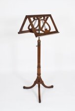Antique Victorian Tripod Music Stand 19th Century
