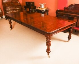 Antique 8ft6& 34 William IV Mahogany Extending Dining Table C1830 19th C