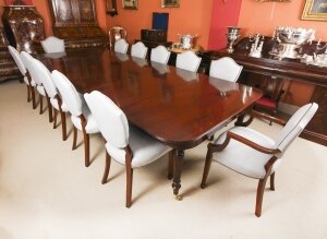 Antique 12ft Imperial Style Dining Table C1810 & 12 Upholstered Back Chairs 20thC Antique 12ft Imperial Style Dining Table C1810 &12 Upholstered Back Chairs 20thC | Ref. no. A4236b | Regent Antiques