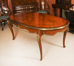 Antique French Louis Revival Ormolu Mounted dining table desk Circa 1920
