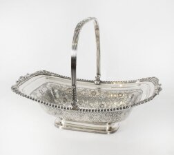 Antique George III Old Sheffield Silver on Copper Basket Circa 1810