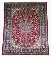 Vintage Heriz 100 Wool Persian Rug Carpet 120x80inches 305x205cm 20th C