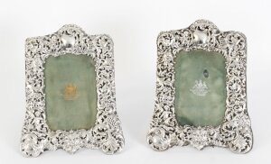 Antique Victorian Pair Sterling Silver Photo Frames by Mappin Bros  25x18cm | Ref. no. A4432 | Regent Antiques