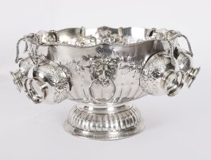 Antique Punch Bowl Set Wine Champagne cooler 20th Century