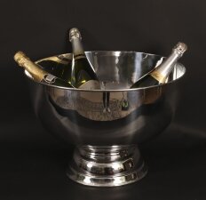 Antique Art Deco Silver Plated Champagne Wine Cooler Mappin & Webb 20th C