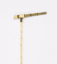Antique English Bone Telescope Walking Stick Cane Circa 1885 92cm 36 inches