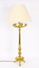 Antique Large French Ormolu Gilt Bronze Lamp c1880 19th C